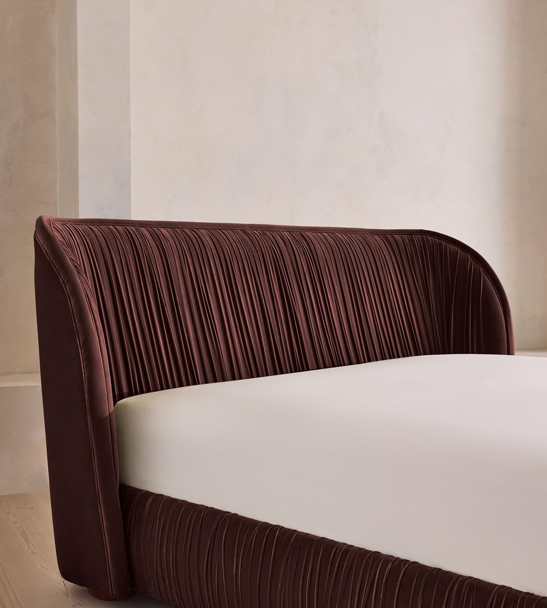 Blair Bed - King - Velvet - Aubergine UK - Images - Image 3