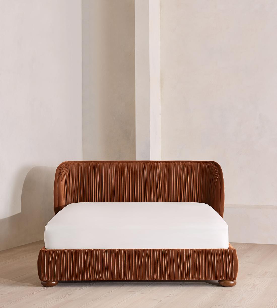 Blair Bed - King - Velvet - Cinnamon - UK - Listing - Image 2