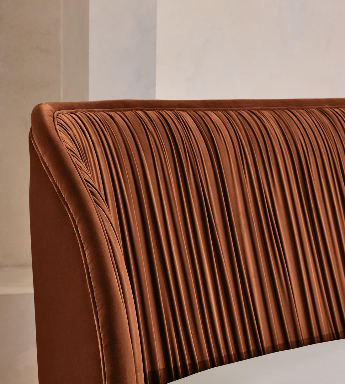 Blair Bed - King - Velvet - Cinnamon - US - Images - Image 4