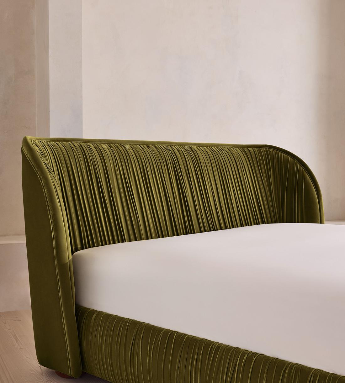 Blair Bed - King - Velvet - Olive - UK - Images - Image 3