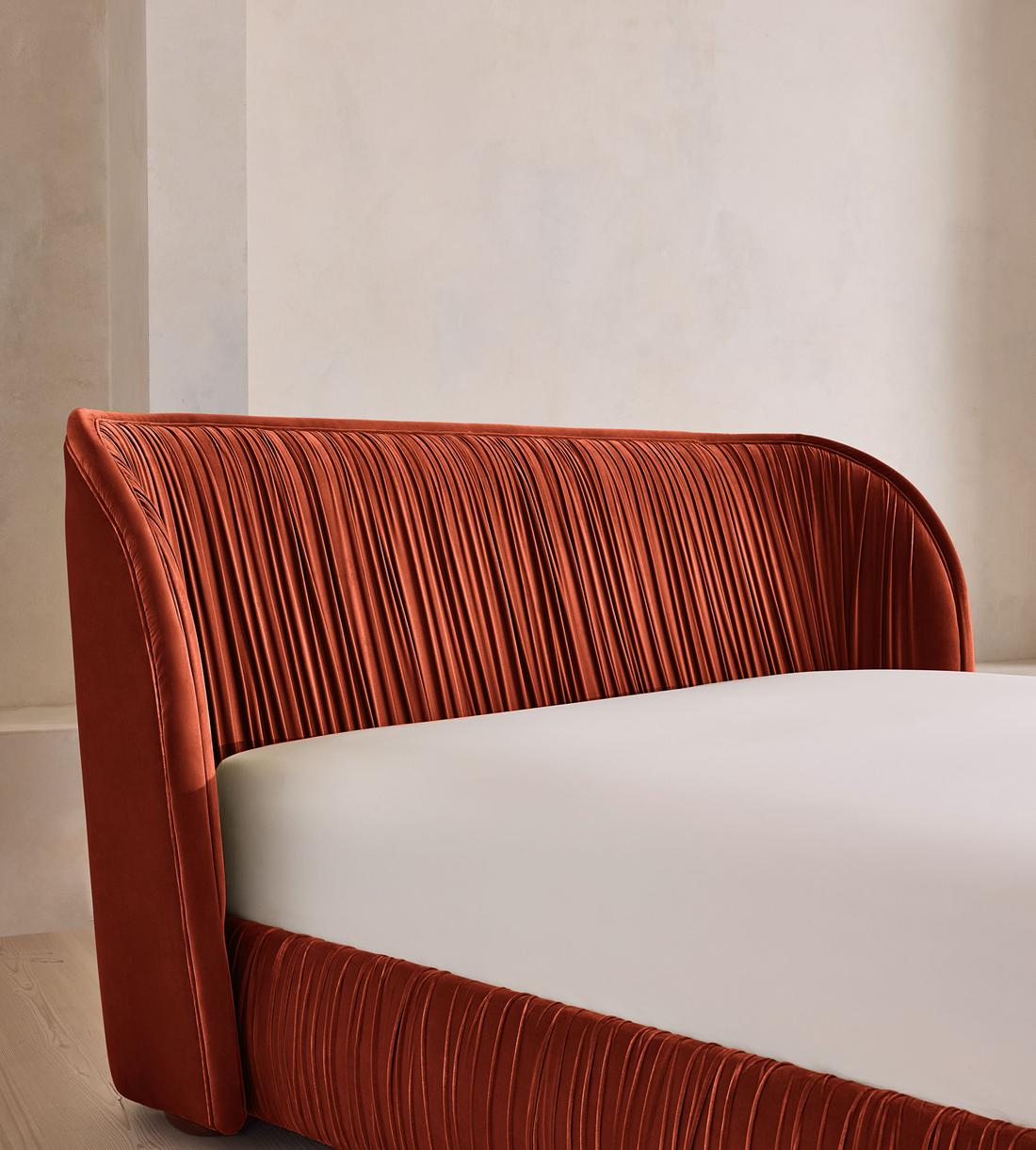 Blair Bed - King - Velvet Rust - UK - Images - Image 3