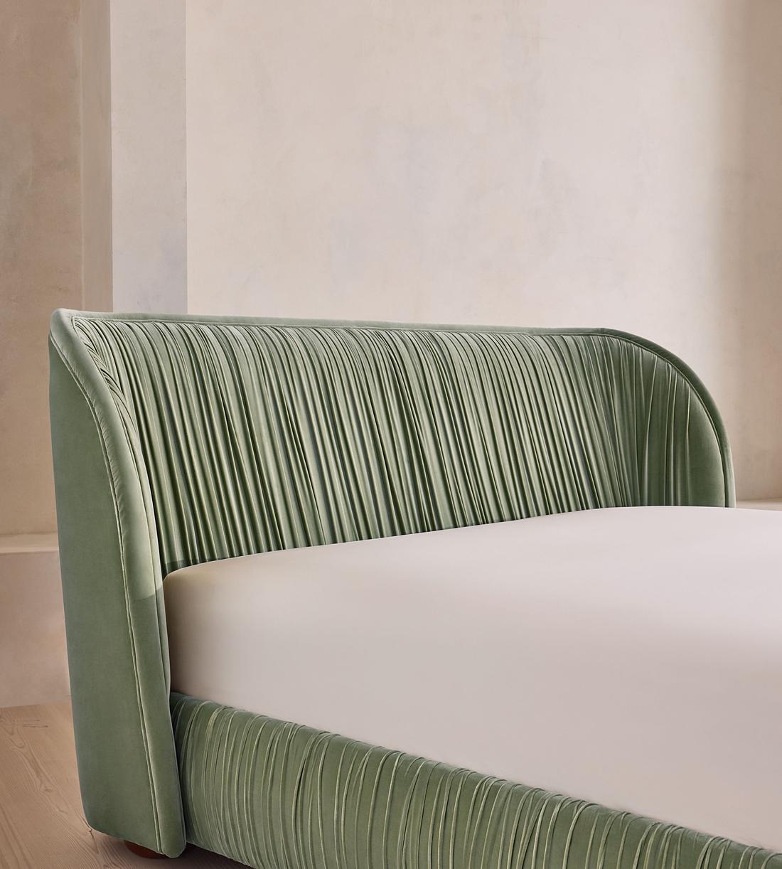 Blair Bed - King - Velvet - Seafoam - UK - Images - Image 3