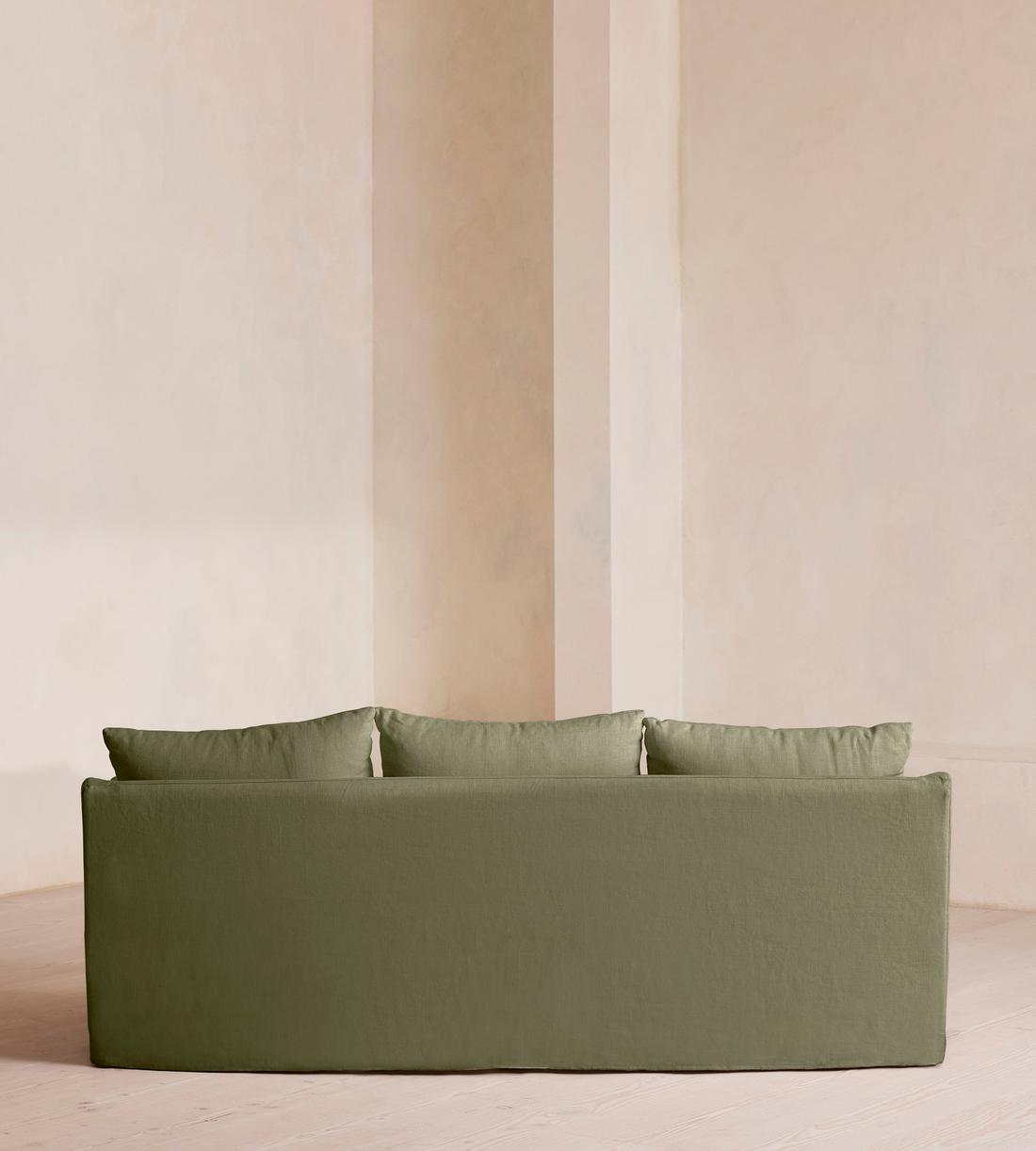Roma Three Seater Sofa - Linen - Sage - US - Images - Image 5