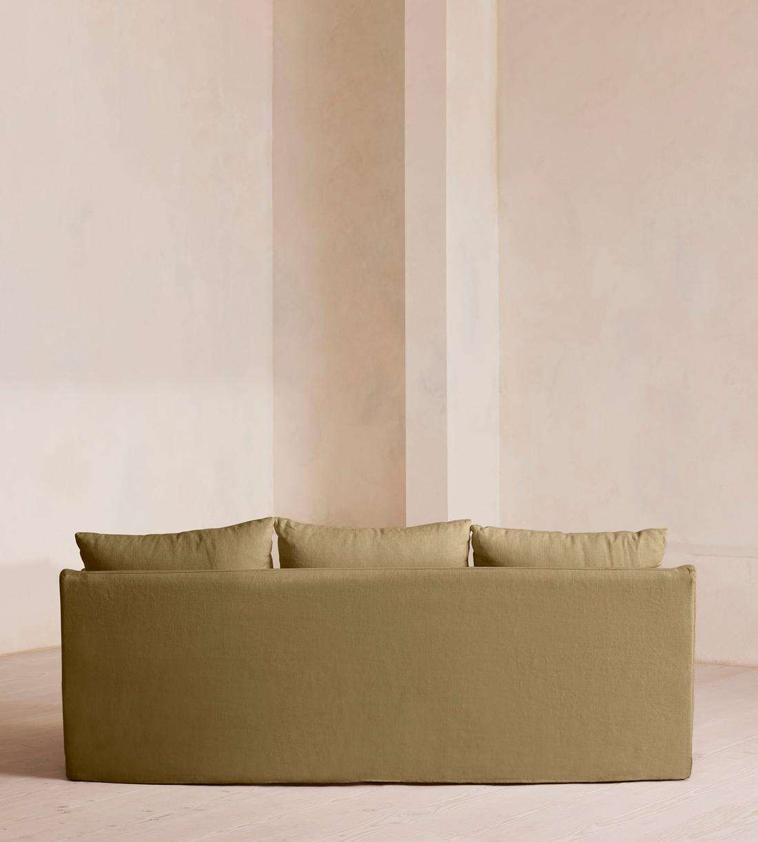 Roma Three Seater Sofa - Linen - Wheat - US - Images - Image 4