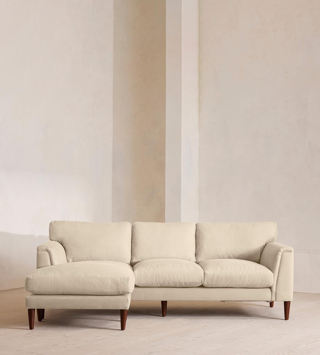 Reya Chaise-end Sofa - Linen - Bisque - Listing - Image 1