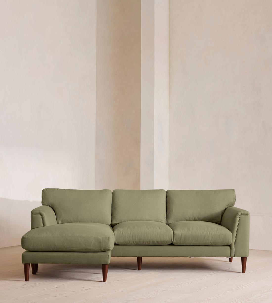 Reya Chaise-end Sofa - Linen - Sage - Listing - Image 2