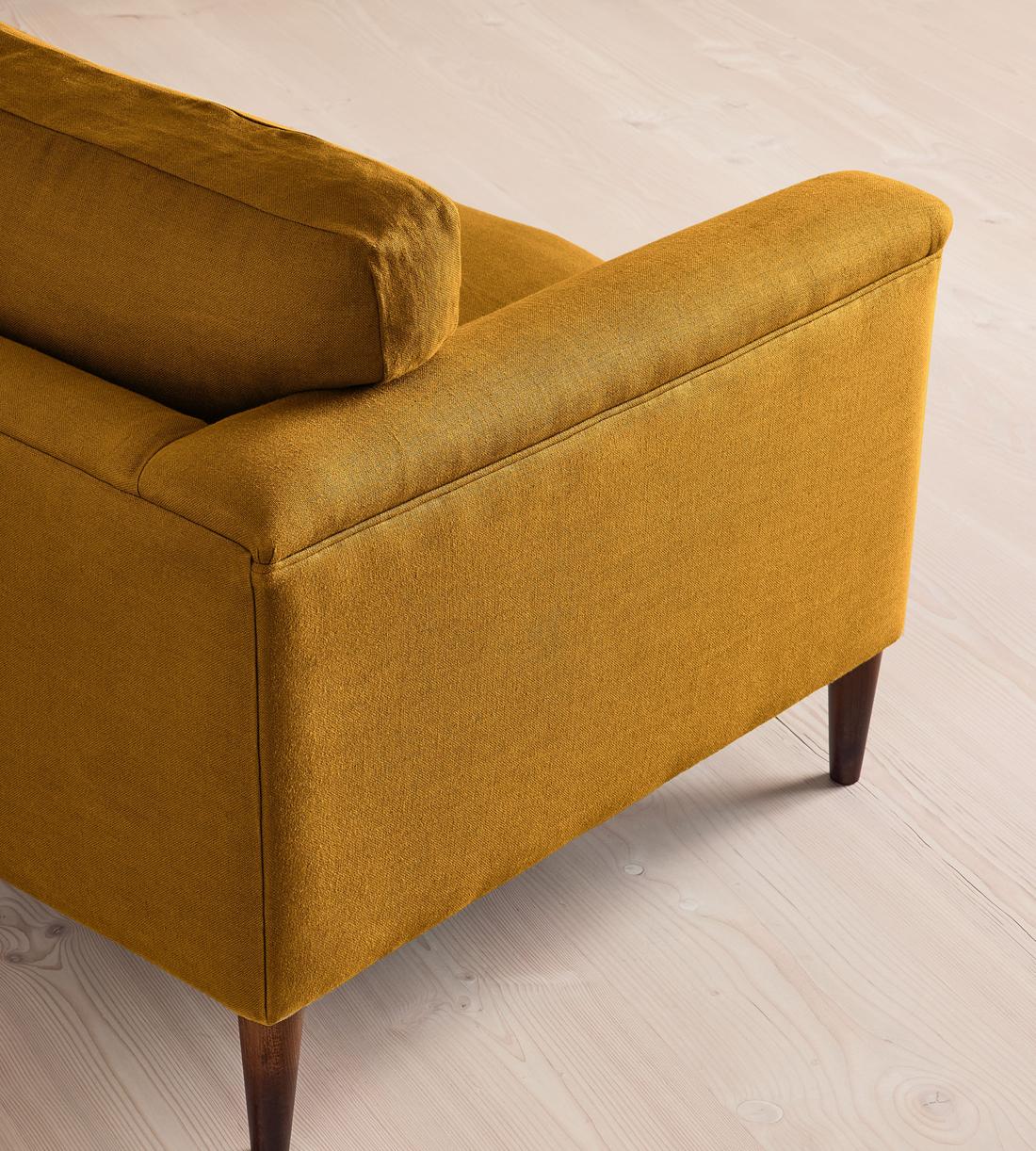 Reya Three Seater Sofa - Linen - Turmeric - UK - Images - Image 6