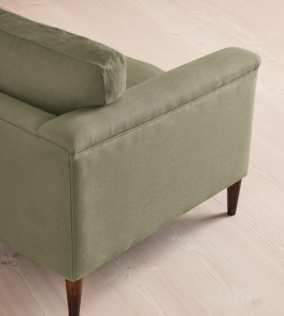 Reya Three Seater Sofa - Linen - Sage - US - Images - Image 7