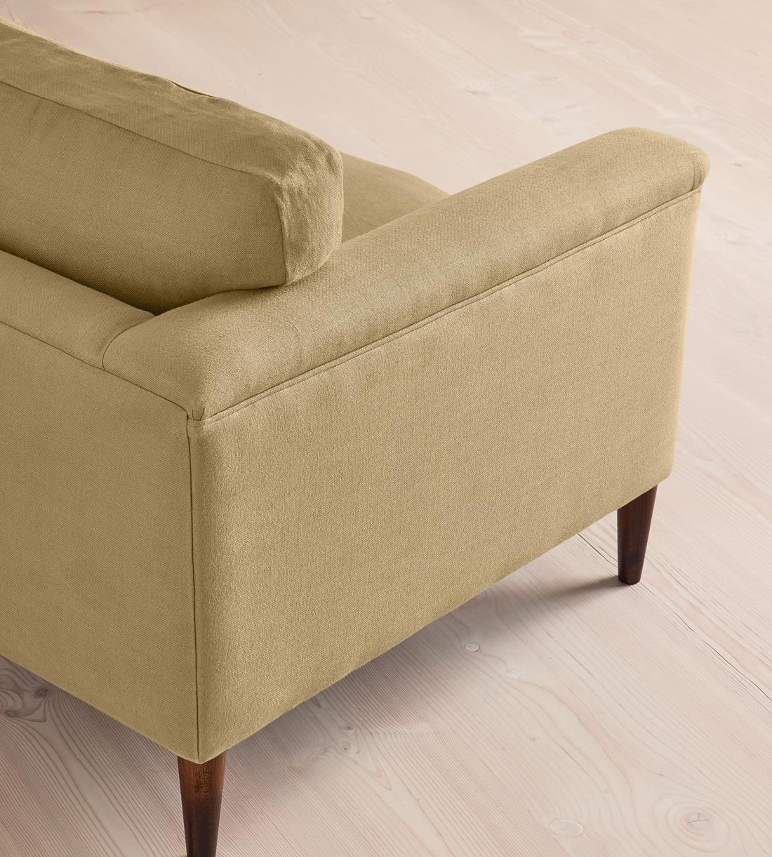 Reya Three Seater Sofa - Linen - Wheat - Images - Image 6