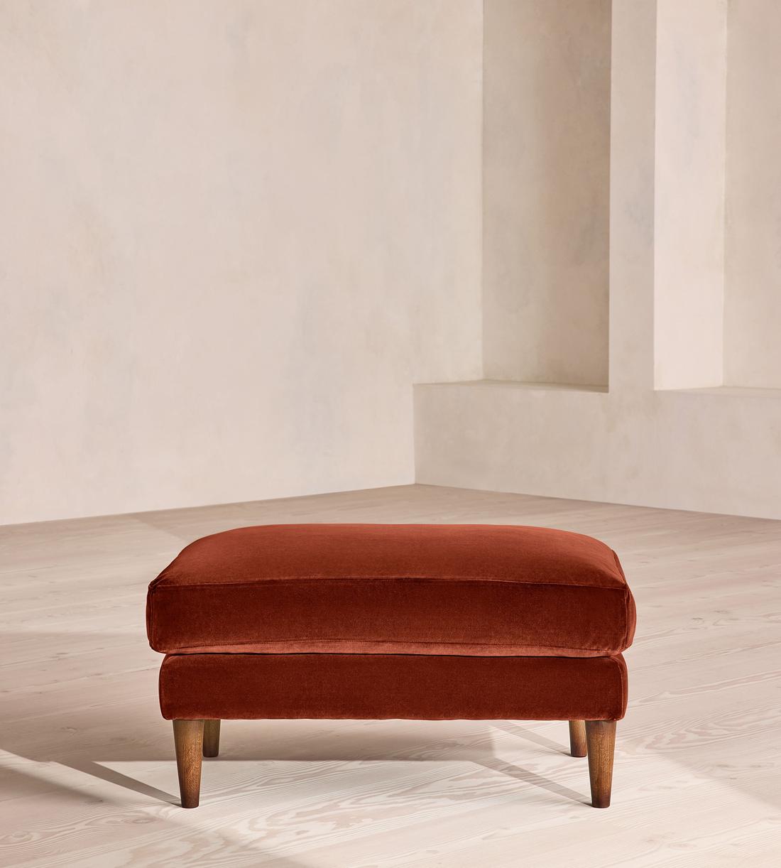 Reya Ottoman Velvet - Rust - Listing - Image 2