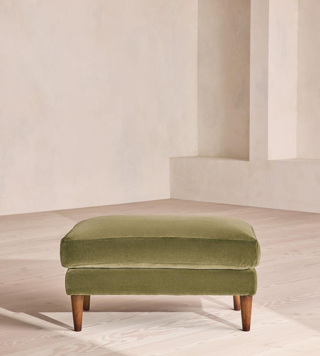 Reya Ottoman Velvet - Lichen - Listing - Image 2