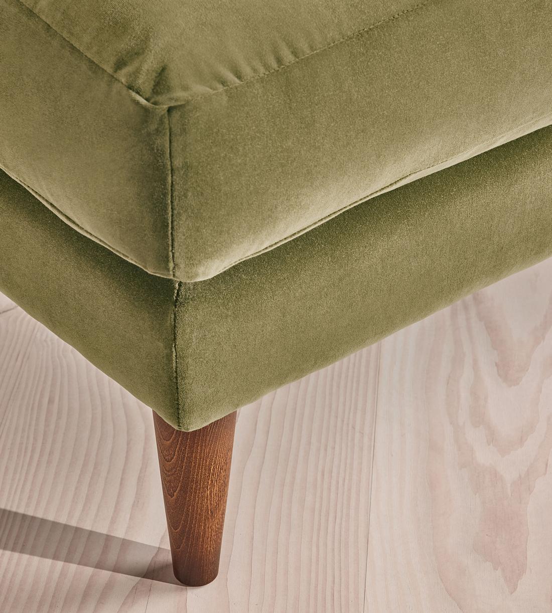 Reya Ottoman Velvet - Lichen - Images - Image 3