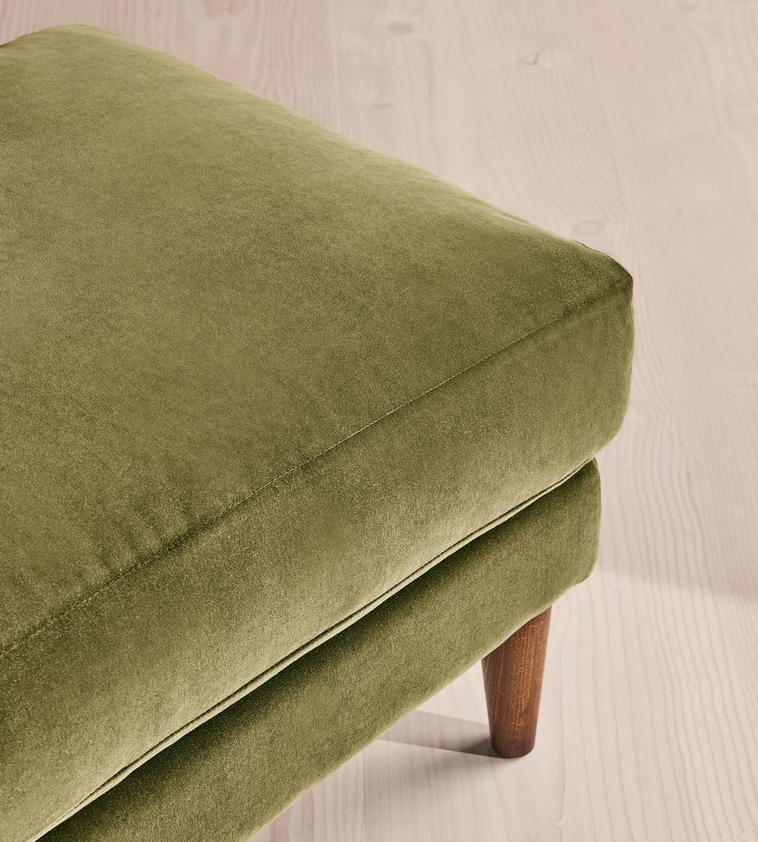 Reya Ottoman - Velvet - Lichen - US - Images - Image 4
