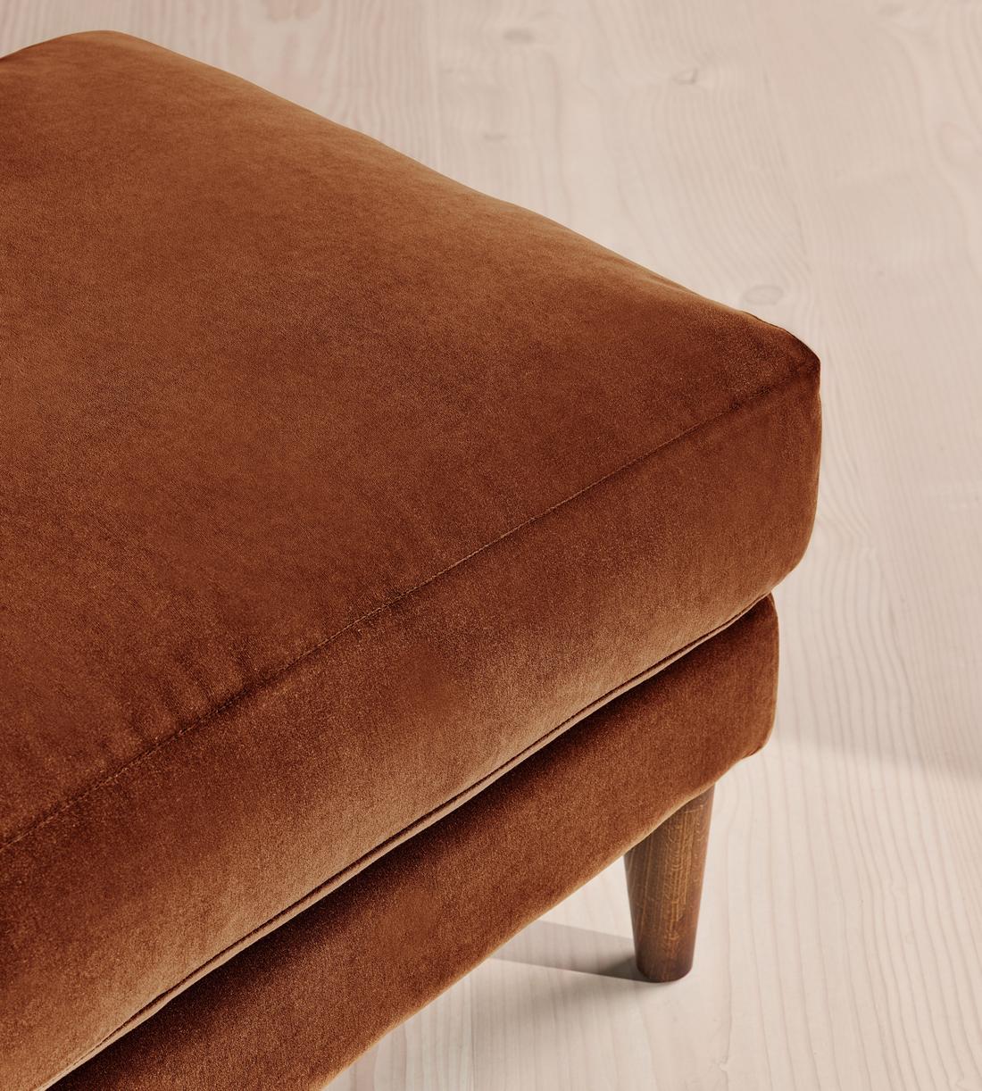 Reya Ottoman - Velvet - Cinnamon - US - Images - Image 4