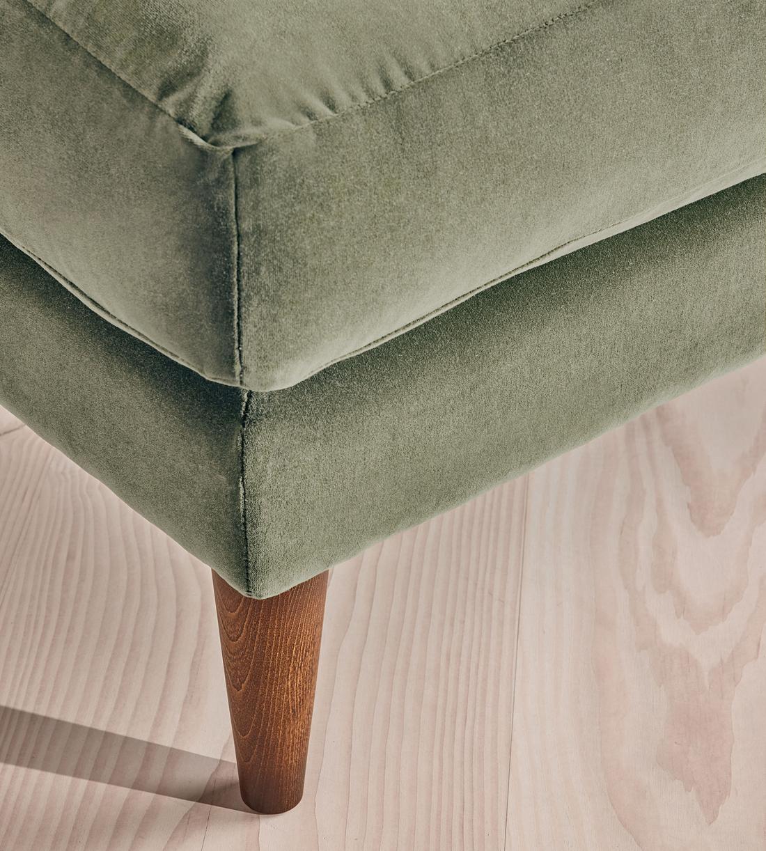 Reya Ottoman Velvet - Seafoam - UK - Images - Image 3