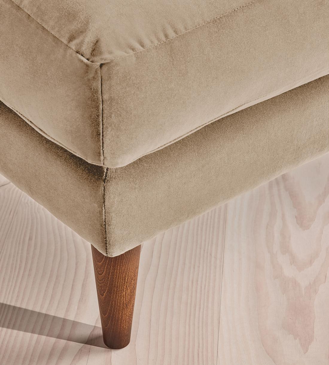 Reya Ottoman - Velvet - Oyster - UK - Images - Image 3