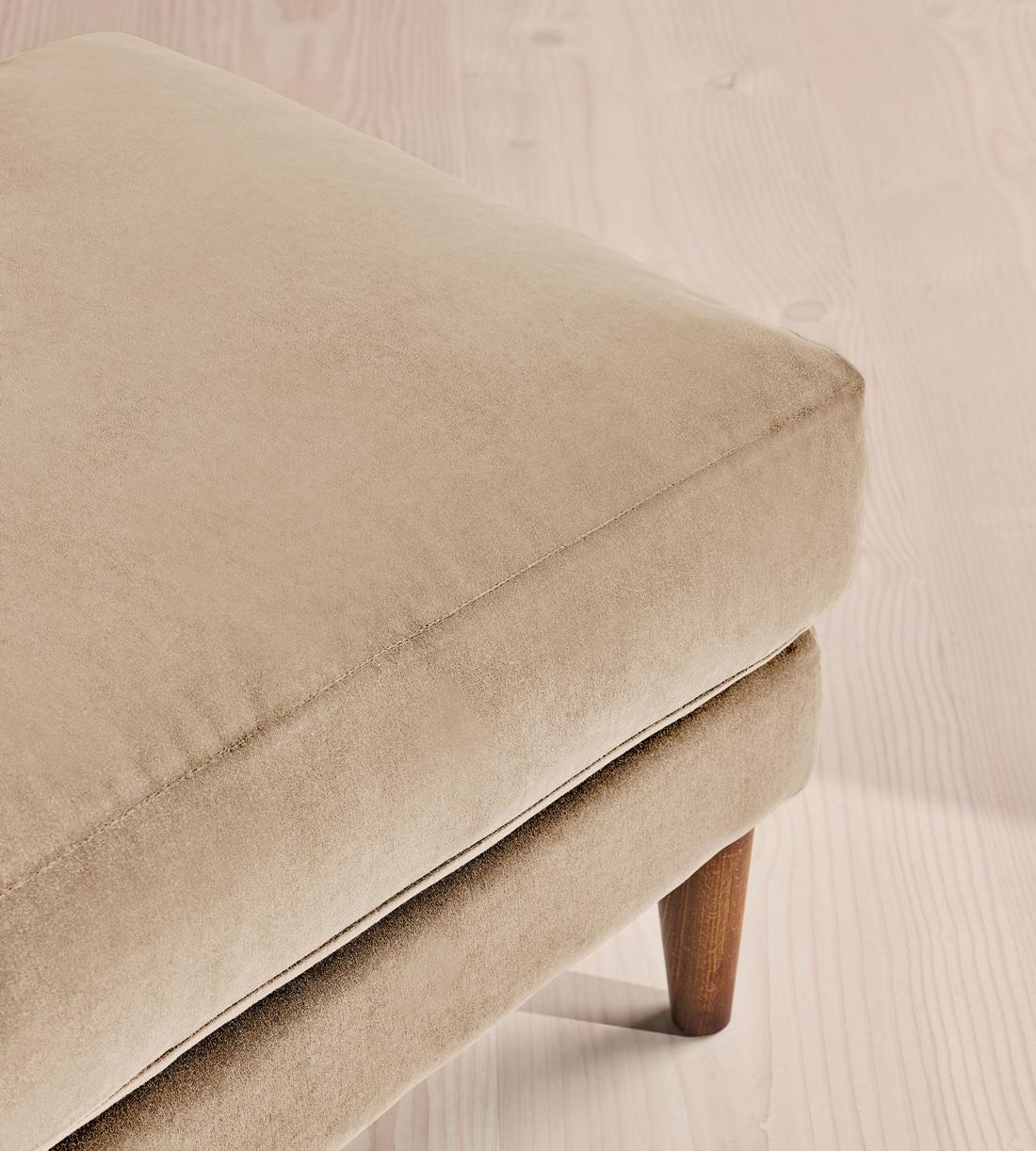 Reya Ottoman - Velvet - Oyster - US - Images - Image 4