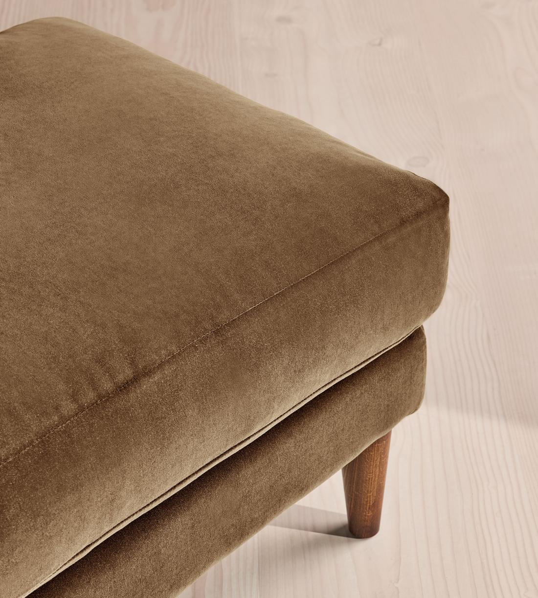 Reya Ottoman - Velvet - Truffle - US - Images - Image 4