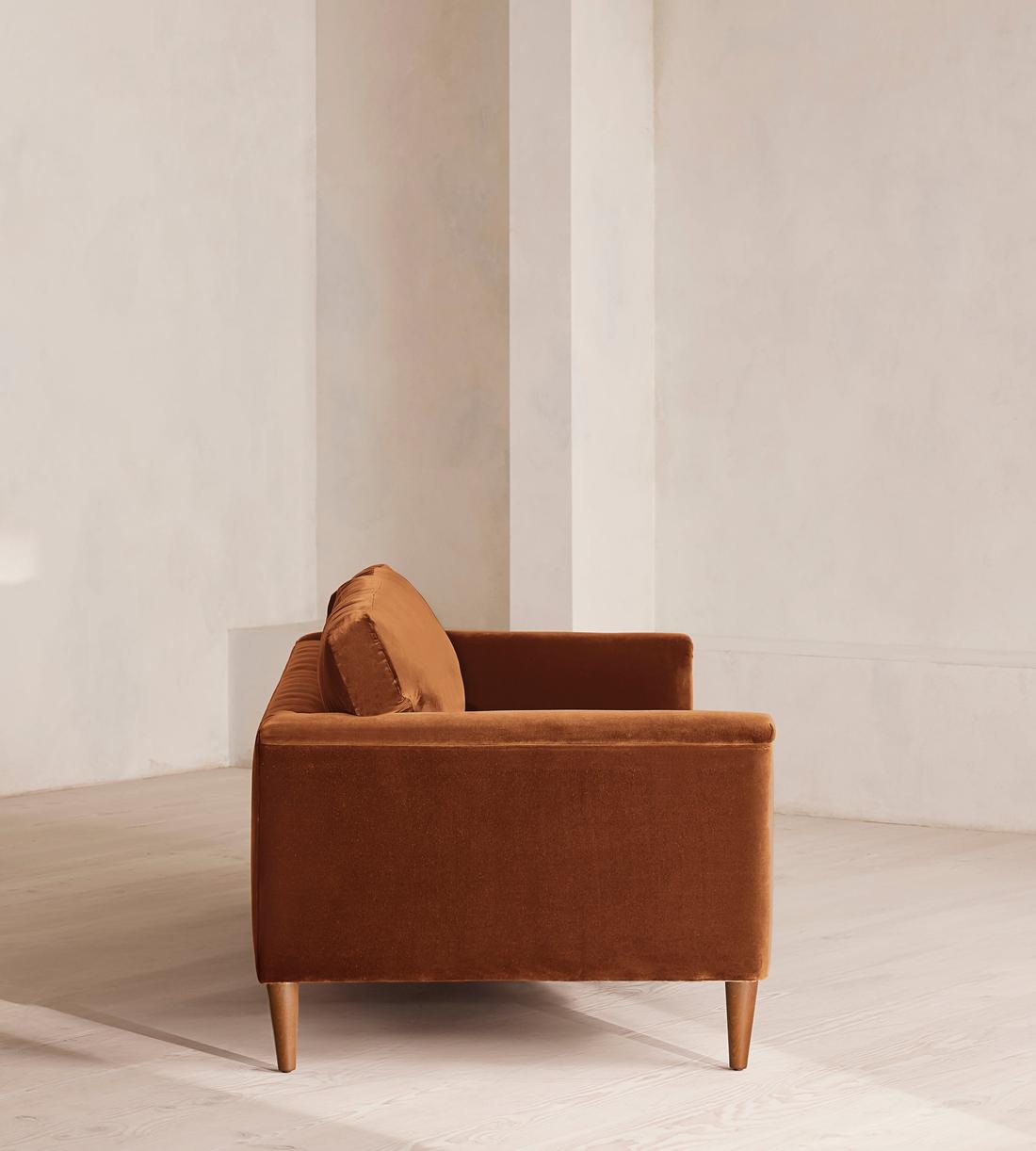 Reya Three Seater Sofa - Velvet - Cinnamon - US - Images - Image 3
