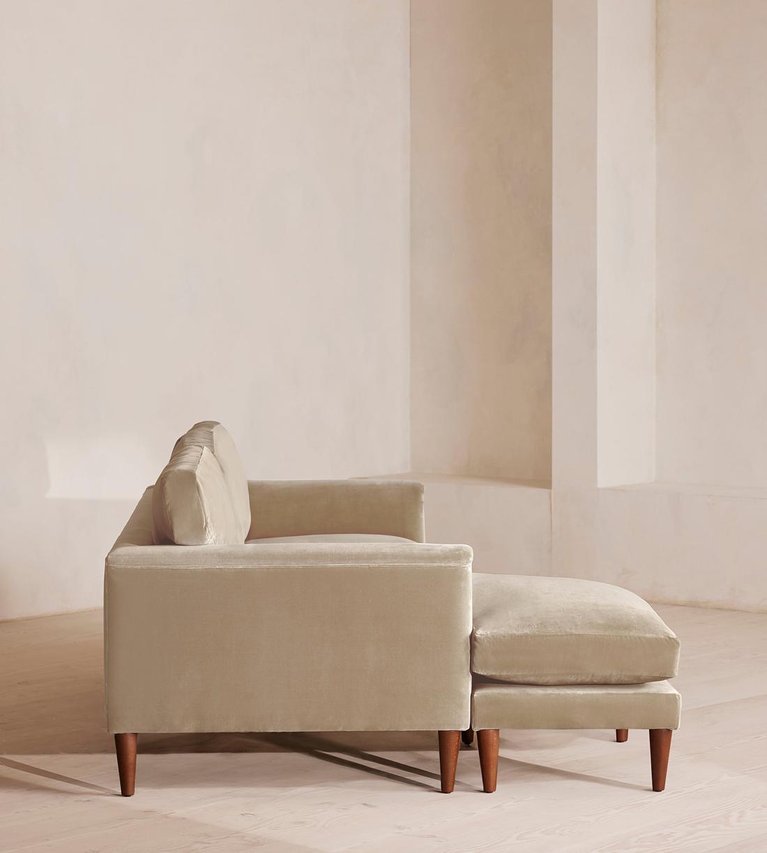 Reya Chaise-End Sofa - Velvet - Oyster - US - Images - Image 3