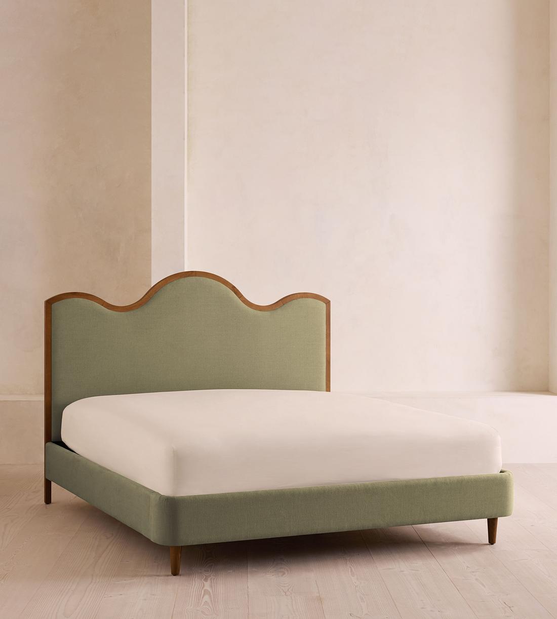 Aubrey Bed - King - Linen - Sage - Listing - Image 3