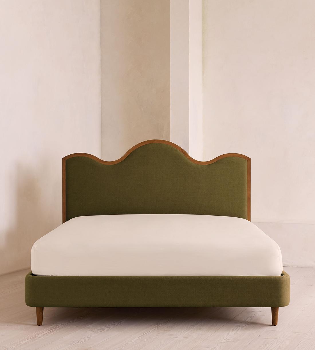 Aubrey Bed - King - Linen - Olive - Listing - Image 2