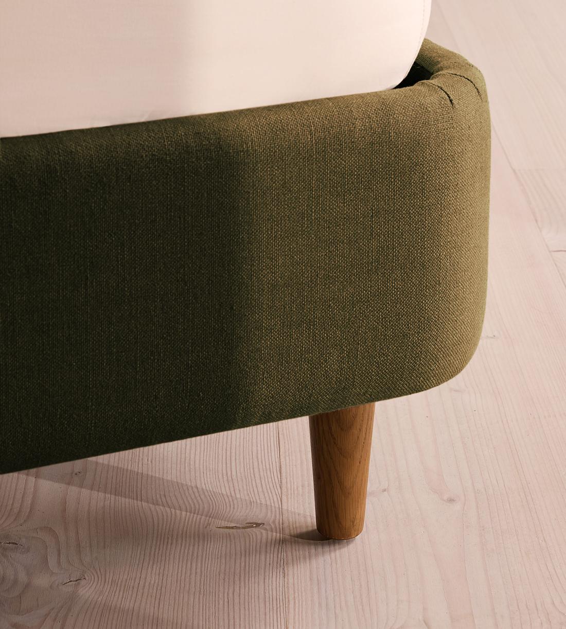 Aubrey Bed - King - Linen - Olive - Images - Image 5