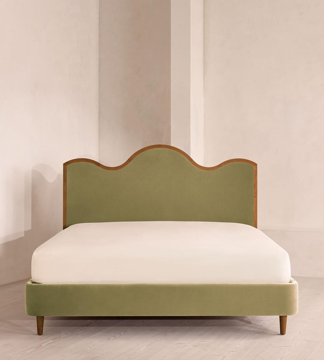 Aubrey Bed - King - Velvet - Lichen - Listing - Image 2