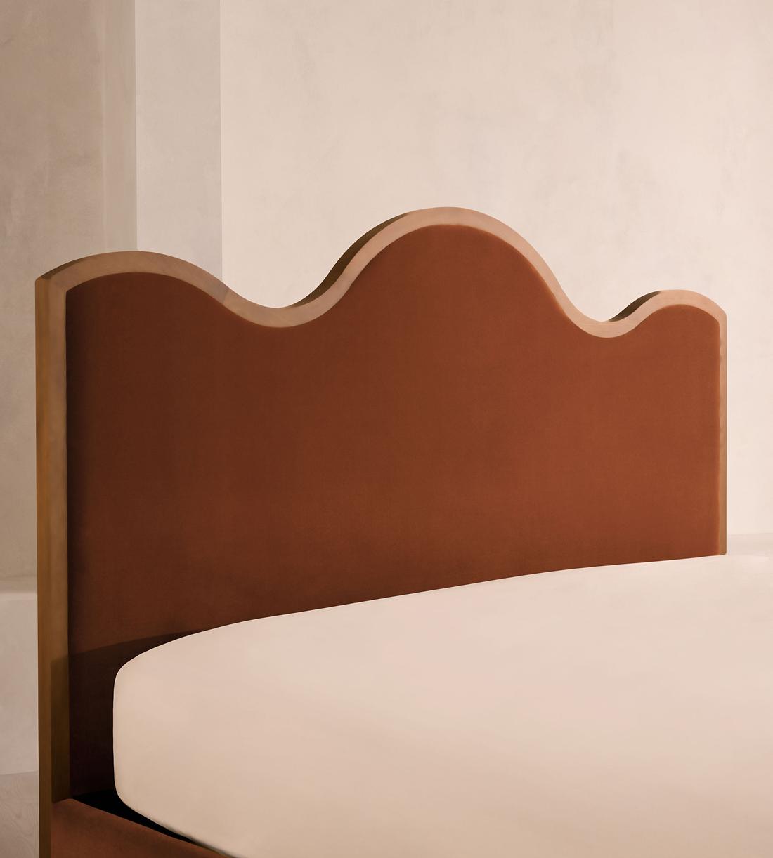 Aubrey Bed - King - Velvet - Cinnamon - UK - Images - Image 3