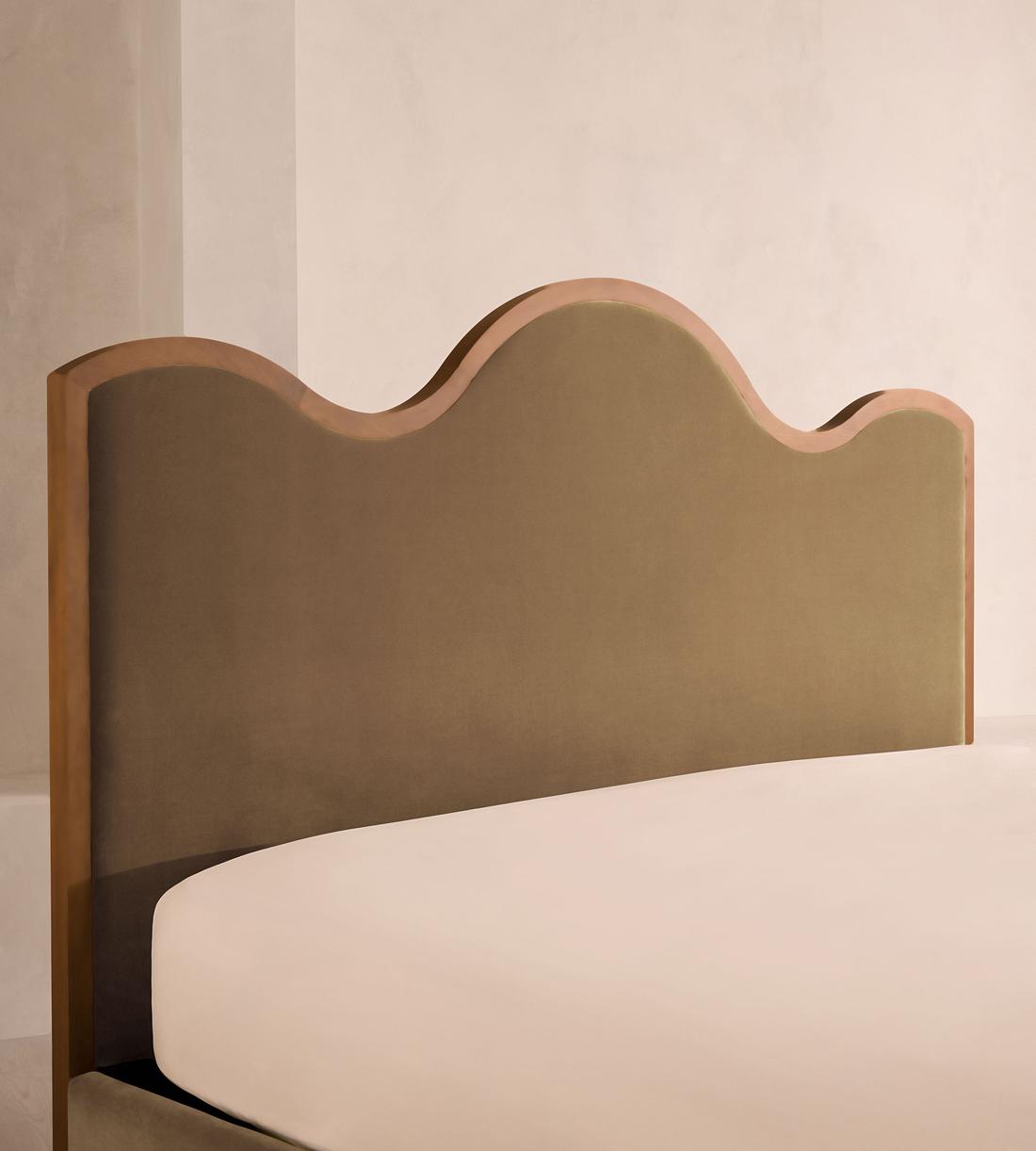 Aubrey Bed - Queen - Velvet - Truffle - US - Images - Image 3