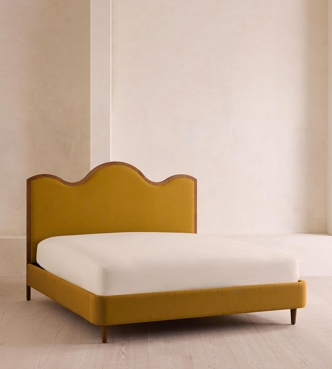 Aubrey Bed - Queen - Linen - Turmeric - US - Listing - Image 2
