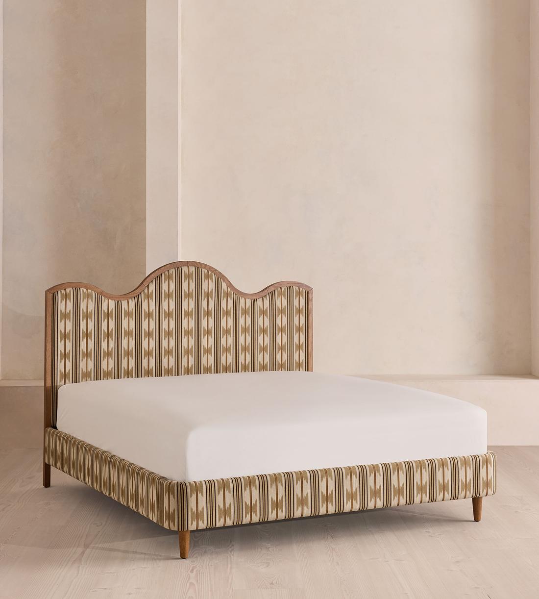 Aubrey Bed - Queen - Linen - Watkins - US - Listing - Image 1