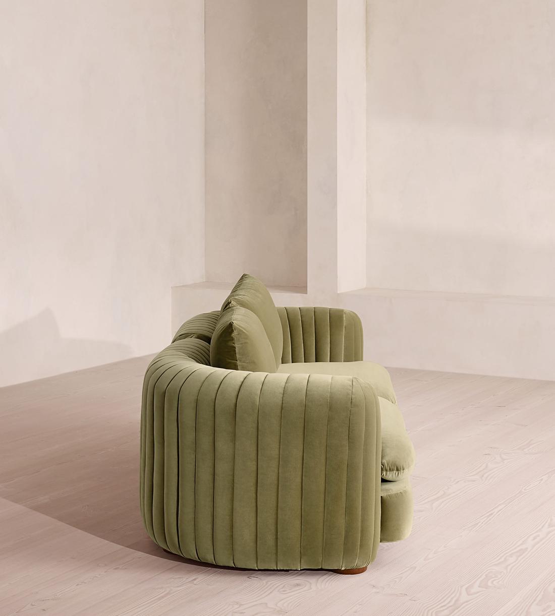 Vivienne Modular Sofa - Three Seater - Velvet Lichen - Images - Image 3