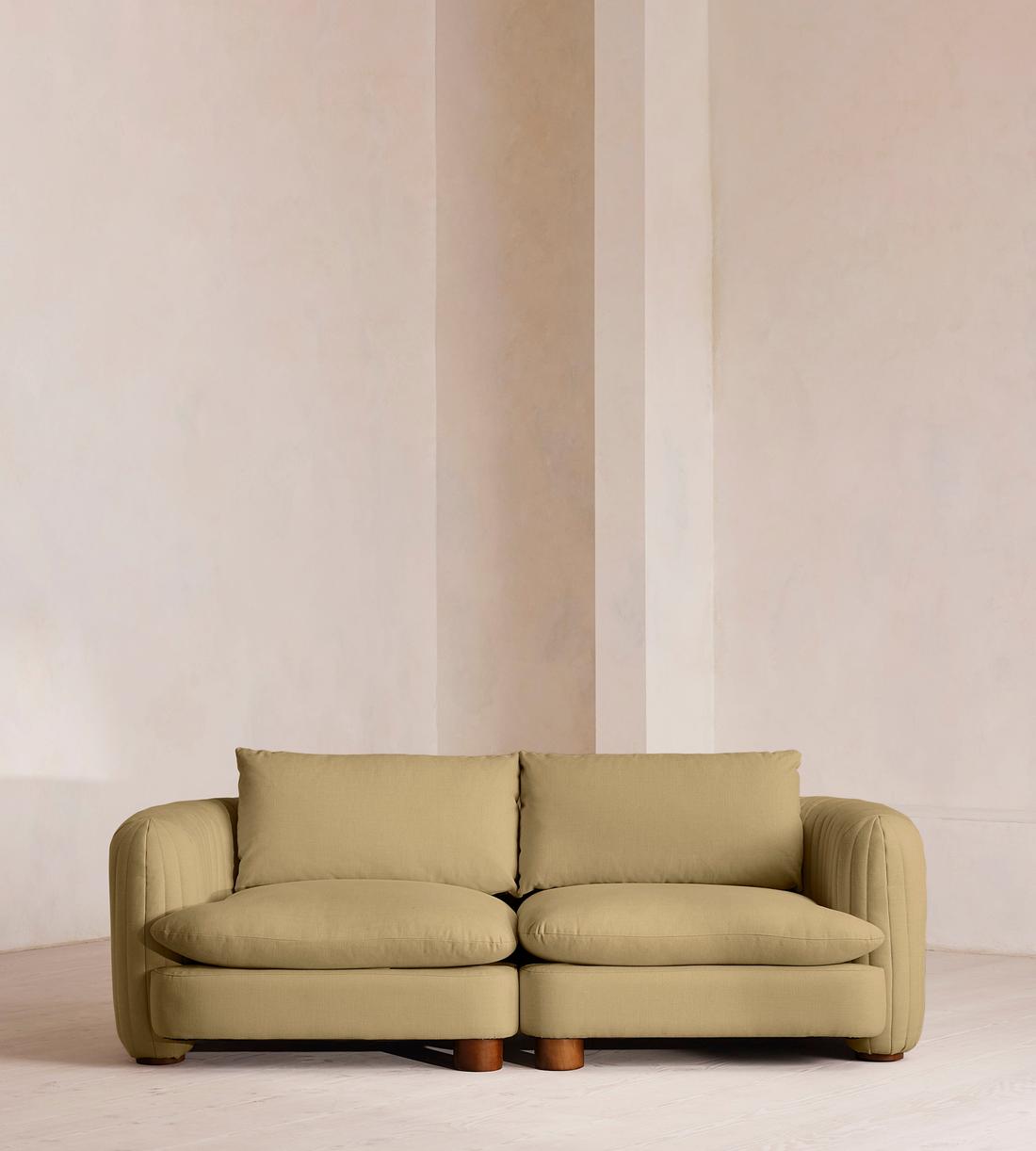 Vivienne Modular Sofa - Three Seater - Linen - Wheat - Listing - Image 1