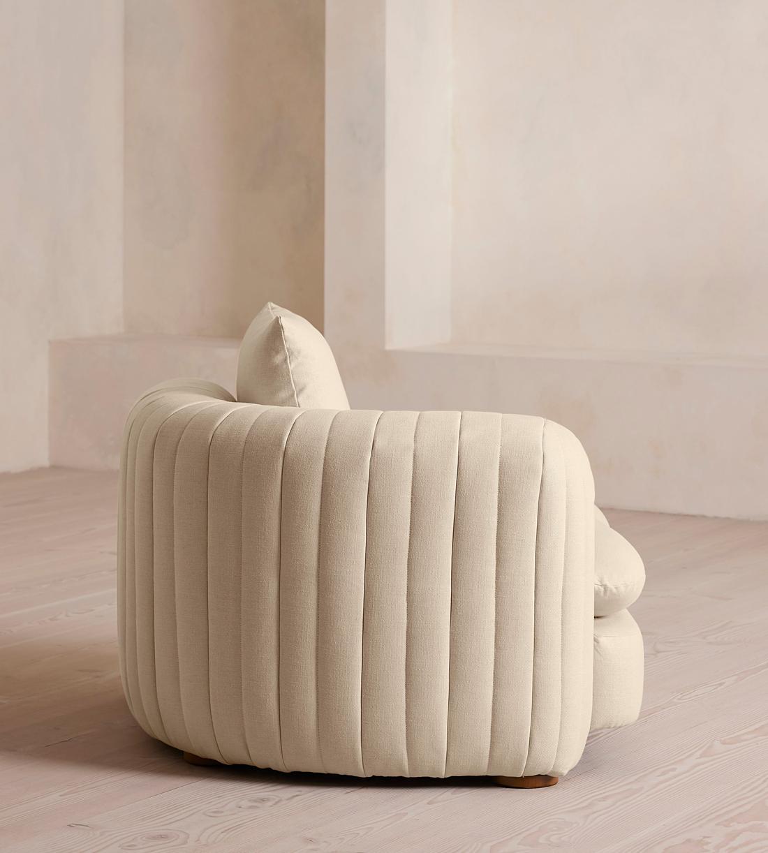 Vivienne Sectional Sofa - Armless Module - Linen - Bisque - US - Image 6