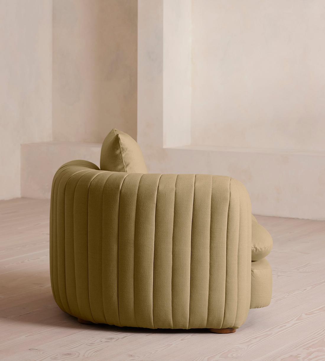 Vivienne Modular Sofa - Armless Module - Linen - Wheat - Image 3