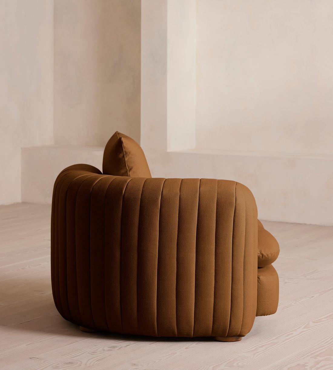 Vivienne Ottoman - Linen - Terracotta - US - Image 3