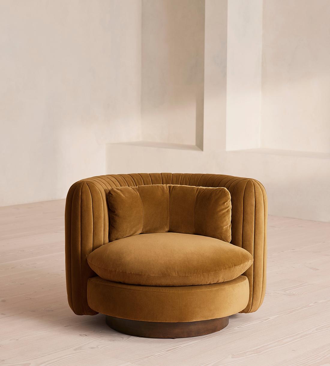 Vivienne Armchair - Velvet - Mustard - US - Listing - Image 2