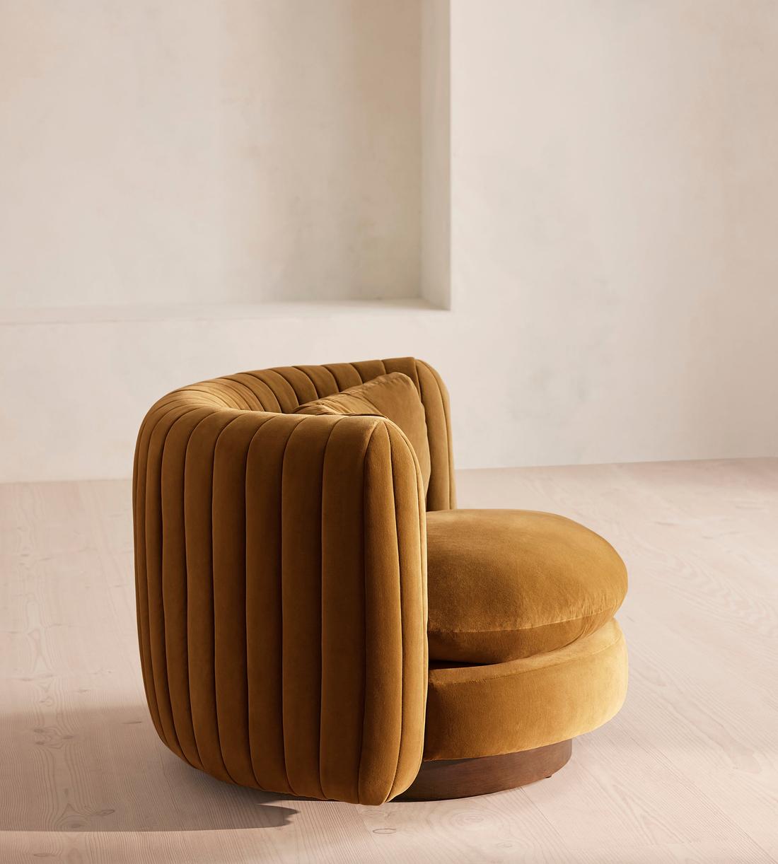 Vivienne Armchair - Velvet - Mustard - US - Images - Image 3