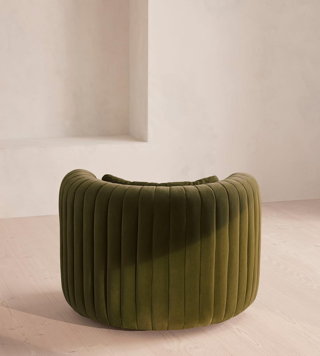 Vivienne Armchair - Velvet - Olive - Images - Image 6