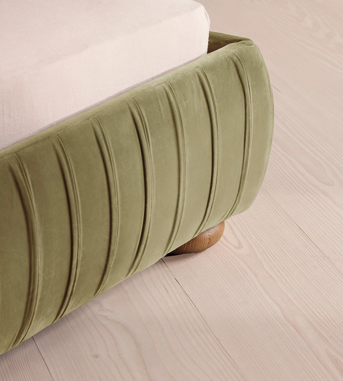 Vivienne Bed - Full - Velvet - Lichen - US - Images - Image 4