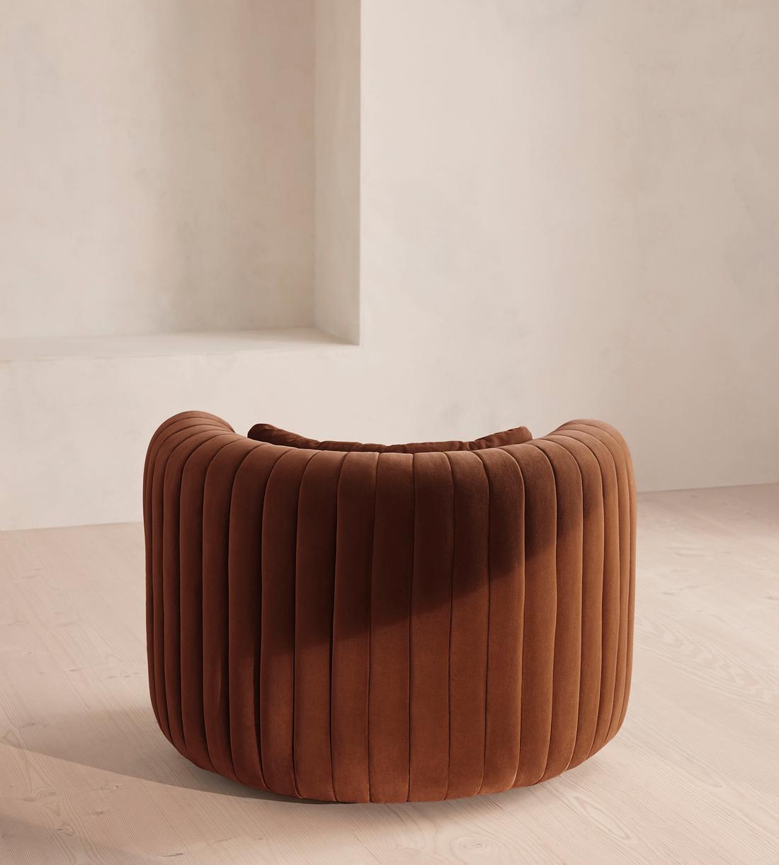 Vivienne Armchair - Velvet - Cinnamon - UK - Images - Image 4