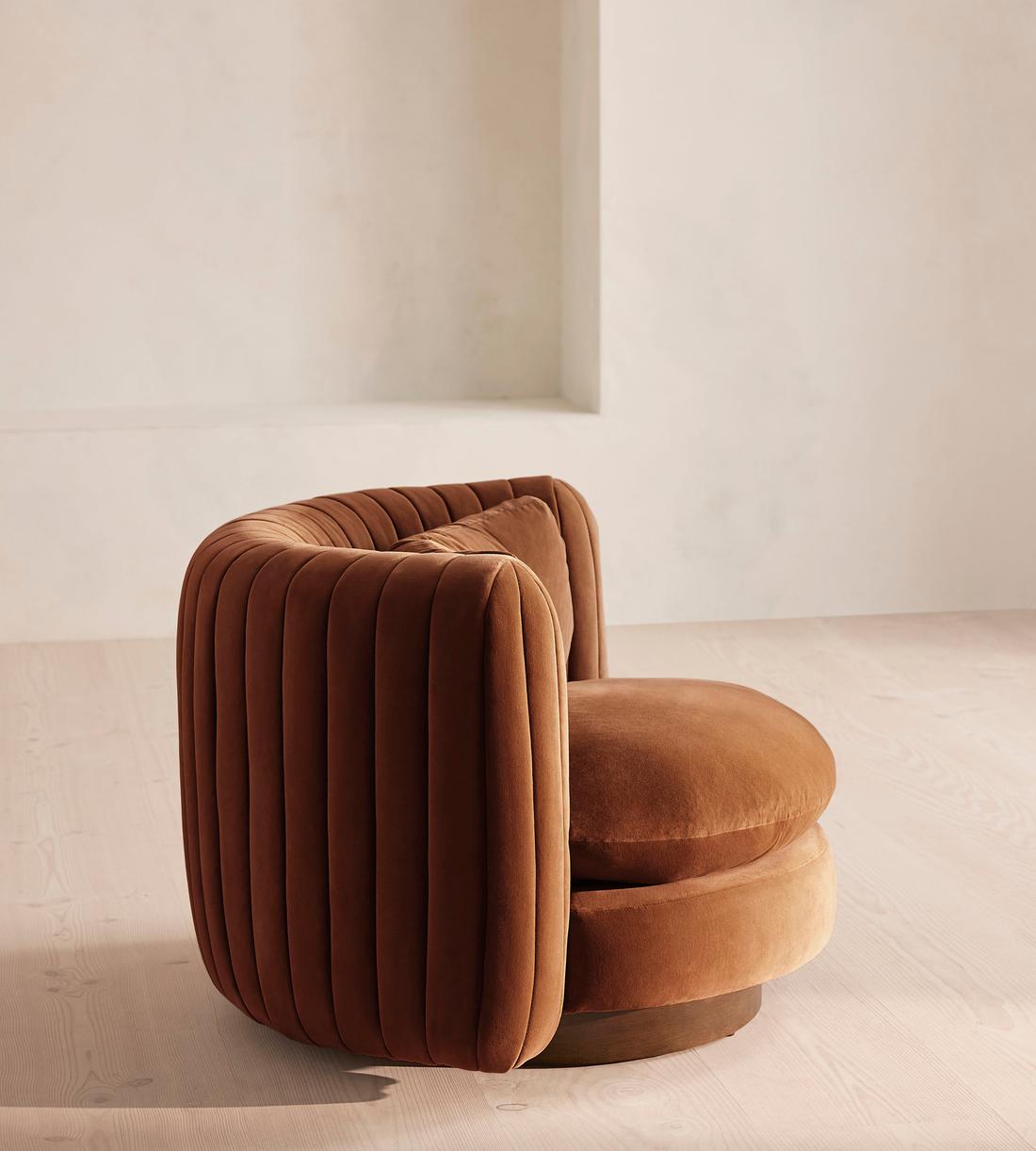 Vivienne Armchair - Velvet - Cinnamon - US - Images - Image 3