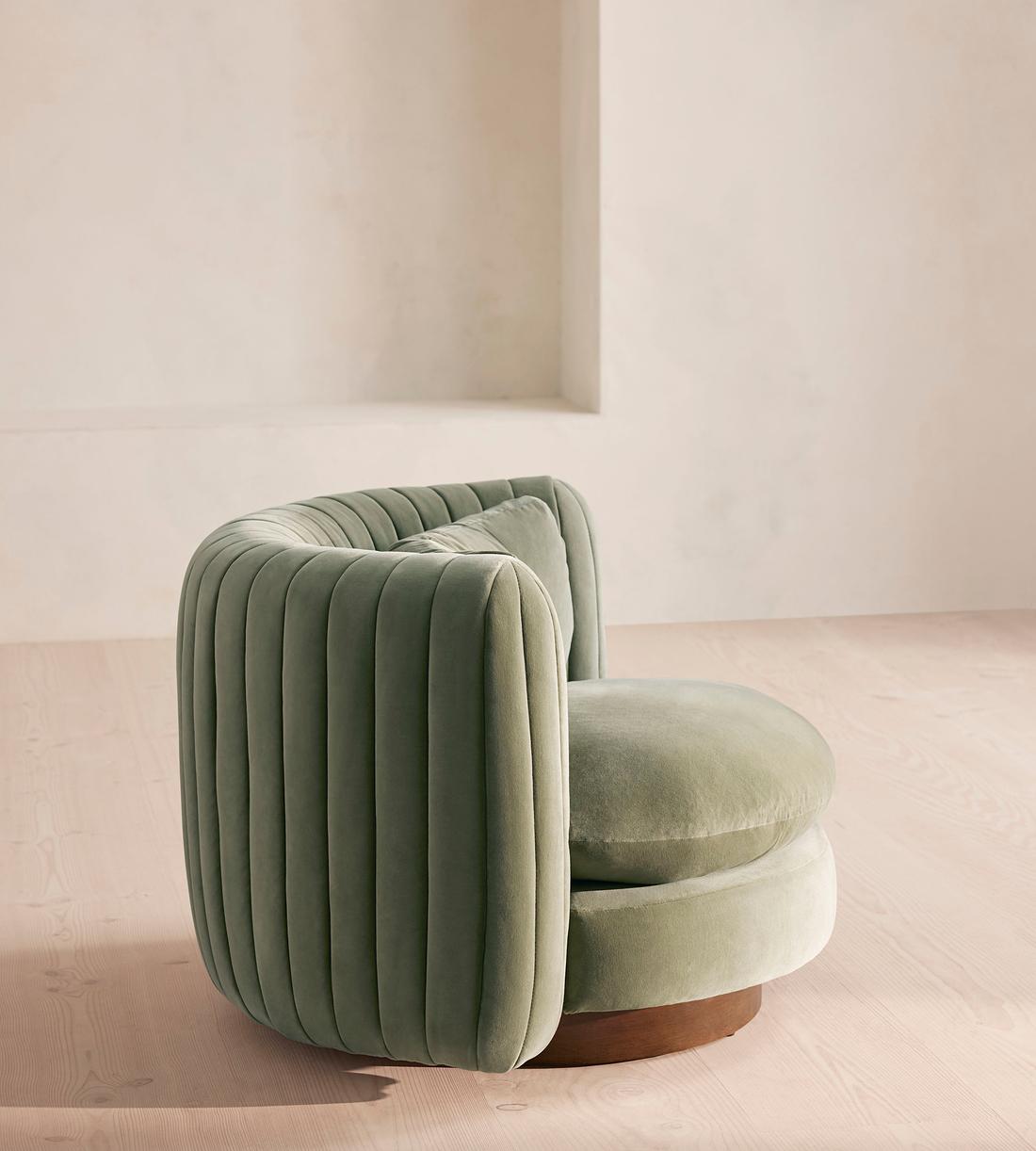 Vivienne Armchair - Velvet - Seafoam - UK - Images - Image 3