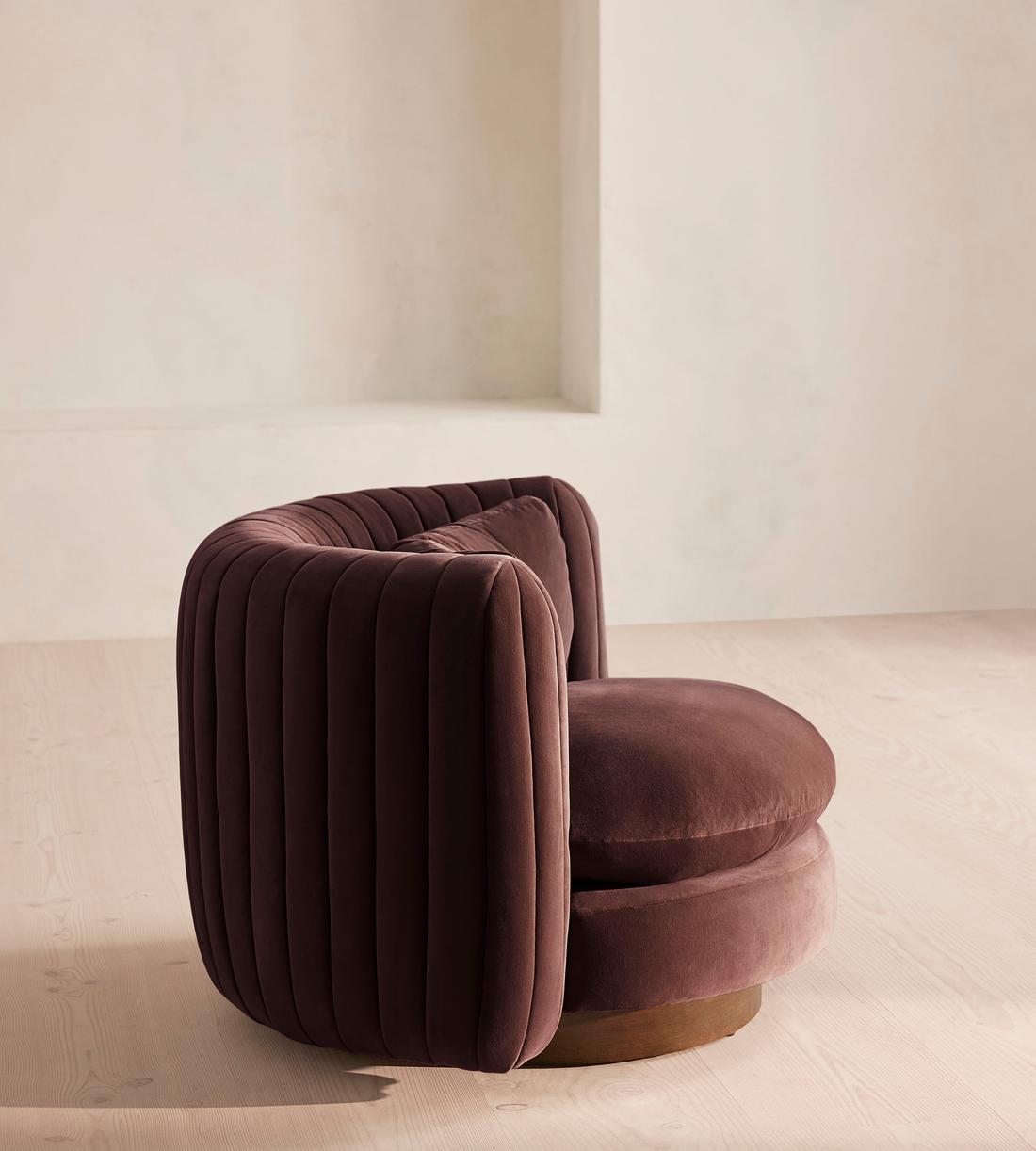 Vivienne Armchair - Velvet - Aubergine - US - Images - Image 3