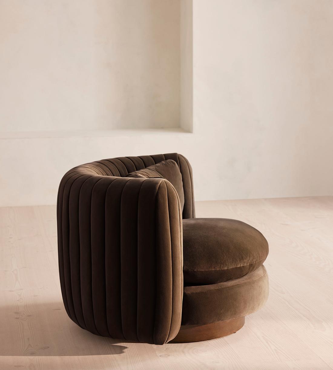 Vivienne Armchair - Velvet - Chocolate - Images - Image 3