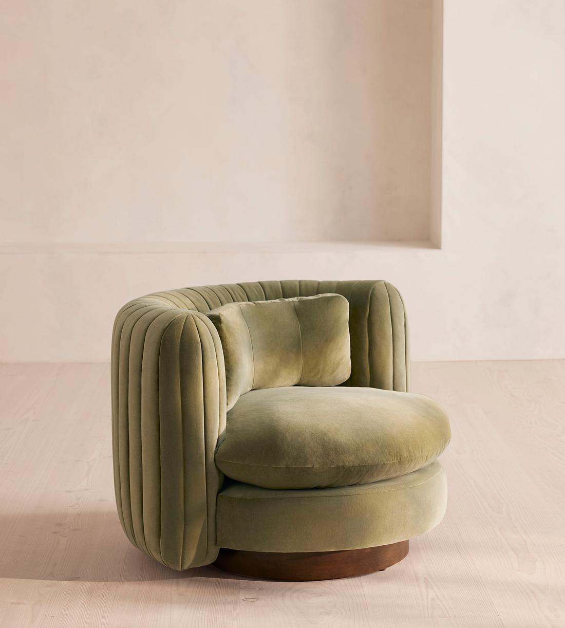 Vivienne Armchair - Velvet - Lichen - Listing - Image 2