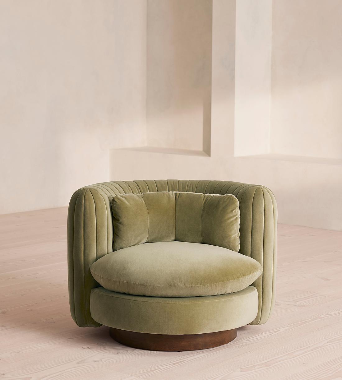Vivienne Armchair - Velvet - Lichen - Listing - Image 3