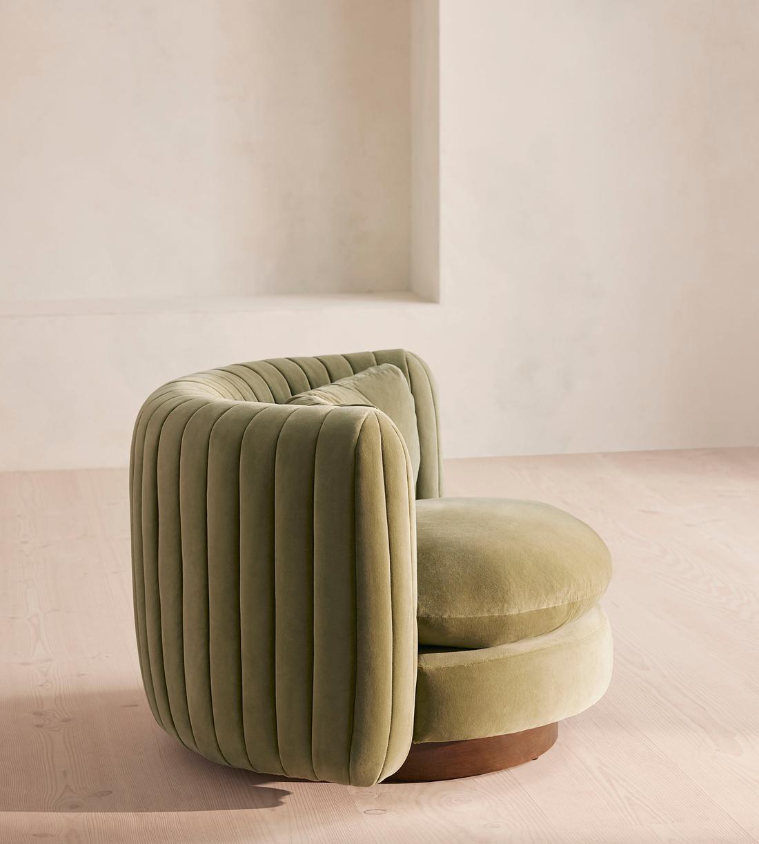 Vivienne Armchair - Velvet - Lichen - Images - Image 4