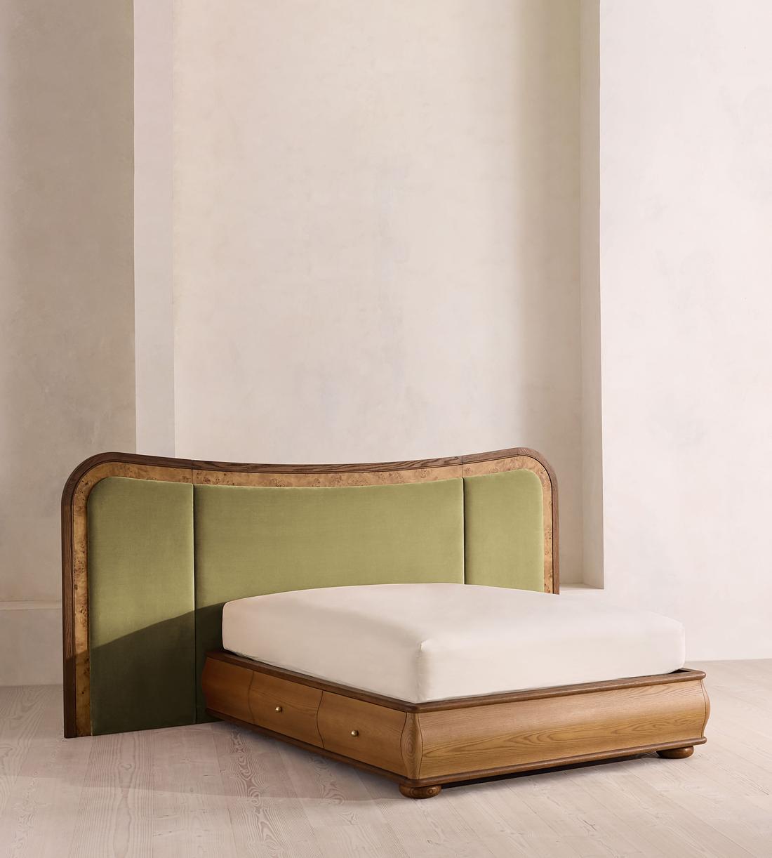 Alana Bed - King - Velvet - Lichen - Listing - Image 1